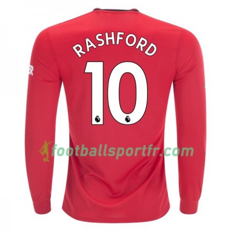 Tenue Manchester United Marcus Rashford 10 Domicile 2019-2020 Maillot de Foot ML